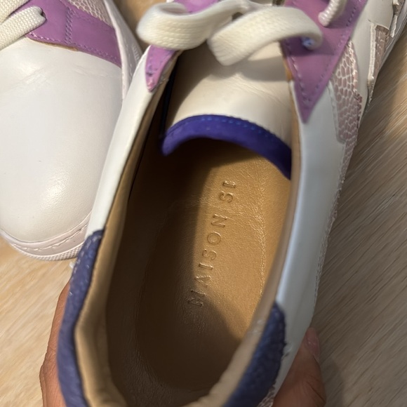 MAISON SI white and purple sneakers - Picture 4 of 4